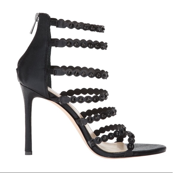 Jessica Simpson Black Shimmer Sand Jezalynn Heel - Picture 7 of 14